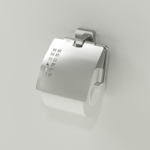 Держатель туалетной бумаги Wasserkraft, цвет - никель, Rhin, K-8725