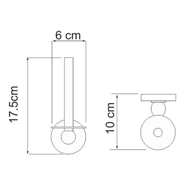 Держатель туалетной бумаги Wasserkraft Regen, K-6997