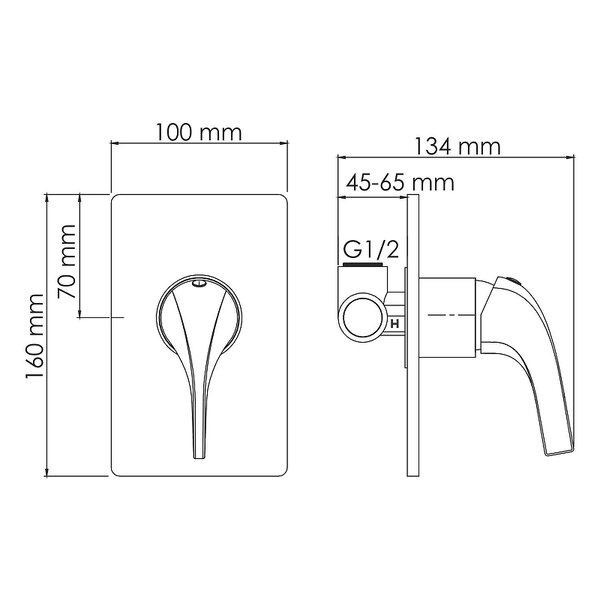 Смеситель для раковины Wasserkraft Sauer Sauer 7100 A71573, цвет золото глянцевое