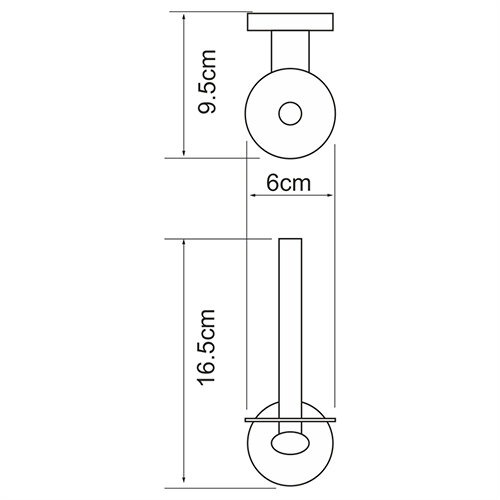 Держатель туалетной бумаги Wasserkraft Rhein, K-6297