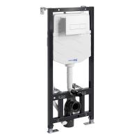 Инсталляция для унитаза Wasserkraft Aller 10TLT.010.ME.WM03, механическая клавиша цвет белый матовый