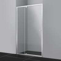 Душевая дверь в нишу Wasserkraft Aula 11P13, 110 см, профиль хром, стекло прозрачное