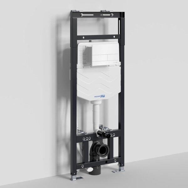 Инсталляция для унитаза Wasserkraft Alme 15TLT.010.ME.WH04, механическая клавиша белая