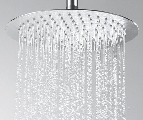 Верхний душ Wasserkraft A121, D248 мм, 1 режим струи, без держателя, матовый хром
