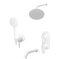 Душевой комплект Wasserkraft 8500 А85161, цвет белый Soft-touch