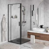 Душевой уголок Wasserkraft 74P18, прямоугольный, 90х100 см