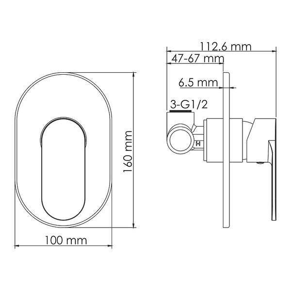 Смеситель для раковины Wasserkraft Mindel 8500 A85593, цвет белый Soft-touch