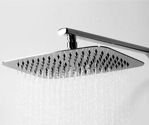 Душевой гарнитур Wasserkraft A042 с верхним душем 30 х 20 см, хром