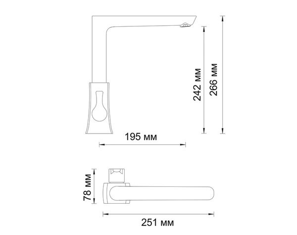 Смеситель Wasserkraft 4807 для кухни с поворотным изливом, картридж 25 mm, аэратор с регулируемым наклоном струи, хром