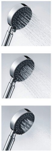 Душевая лейка Wasserkraft A036, 3-функциональная, хром