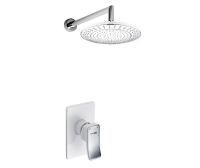Душевая стойка Wasserkraft A12667WHITE, скрытый монтаж, белый/хром