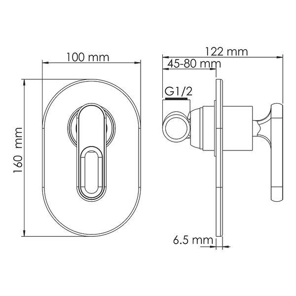 Смеситель для раковины Wasserkraft Kammel 1800 A18583, цвет хром