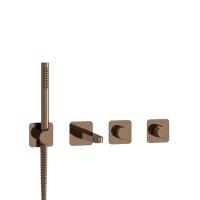 Смеситель Wasserkraft Paar 8800 A8851.309.311.290.292.291, для ванны и душа, цвет золото розовое