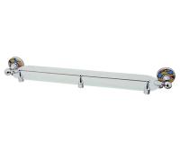 Полка стеклянная с бортиком Wasserkraft Diemel, Diemel K-2244