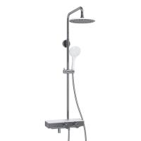 Душевая стойка Wasserkraft, с изливом, цвет - хром/белый матовый, A113.067.155.CH Thermo