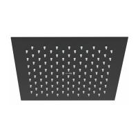 Верхний душ Wasserkraft, 25 х 25 см, без держателя, черный матовый, A255