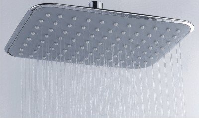Верхний душ Wasserkraft A031, 25 х 19 см, 1 режим струи, без держателя, хром