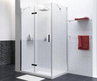 Душевой уголок Wasserkraft Aller Black Matt L/R, 120 х 80 см, стекло прозрачное, 10H06RBLACK MATT