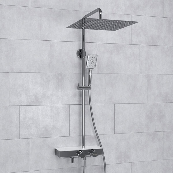 Душевая стойка Wasserkraft, с изливом, цвет - хром, A113.119.126.CH Thermo