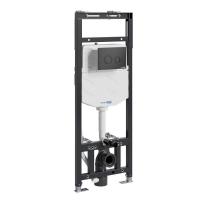Инсталляция для унитаза Wasserkraft Alme 15TLT.010.ME.MB01, механическая клавиша черная матовая