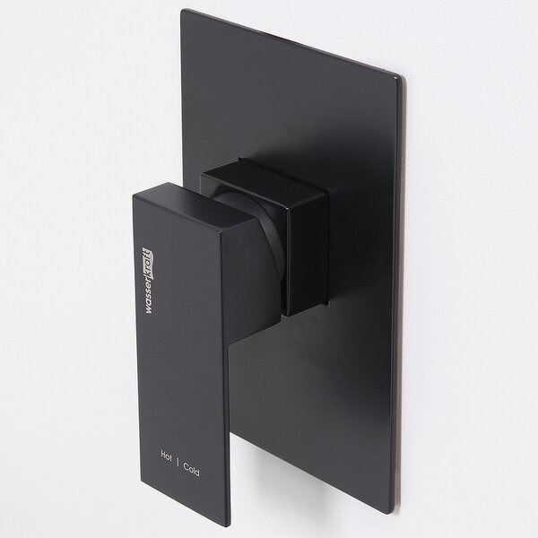 Смеситель для раковины Wasserkraft Abens A20503, цвет черный Soft-touch