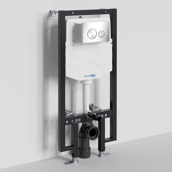 Инсталляция для унитаза Wasserkraft Vils 56TLT.010.ME.BN02, механическая клавиша никель