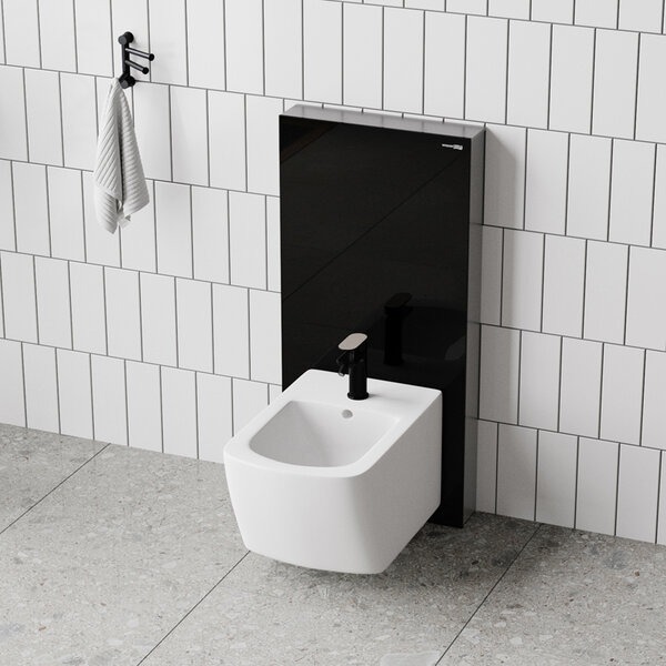 Пристенный модуль системы инсталляции Wasserkraft Naab 86BDT.050.BL, для биде, цвет - черный
