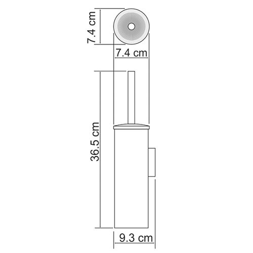 Ершик подвесной Wasserkraft Серия К, матовый хром, K-1057