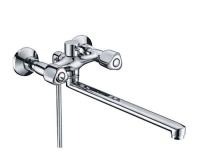 Смеситель Wasserkraft AMPER 2902L для ванны и душа с длинным поворотным изливом 35 см, хром