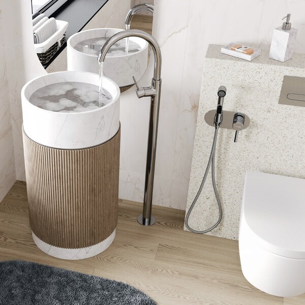 Смеситель напольный Wasserkraft Main 4153, хром