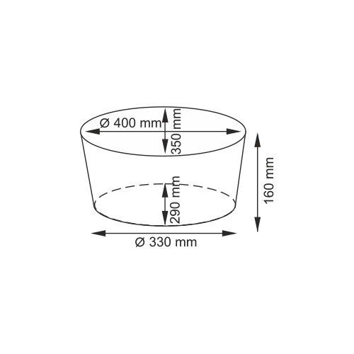 Корзина для белья Wasserkraft Rossel WB-280-M, средняя