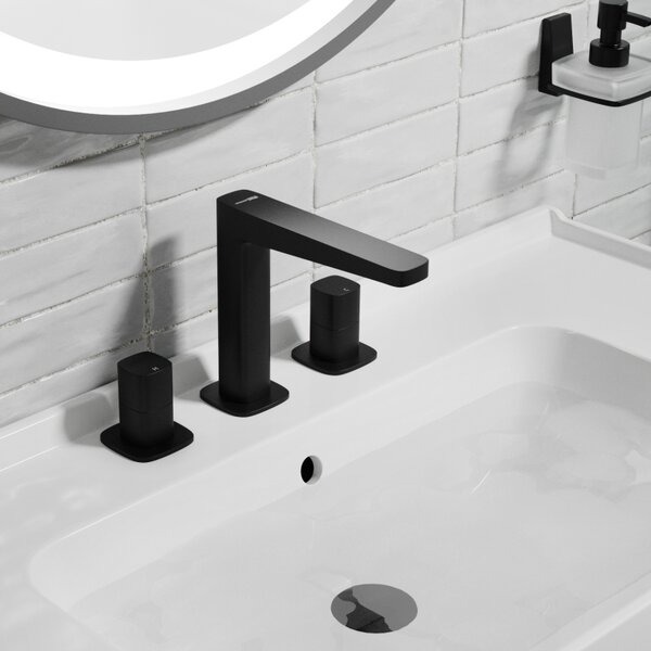 Смеситель для раковины Wasserkraft Nuthe, черный матовый, 9135
