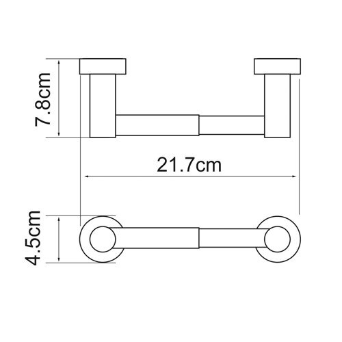 Держатель для туалетной бумаги Wasserkraft Donau, K-9422