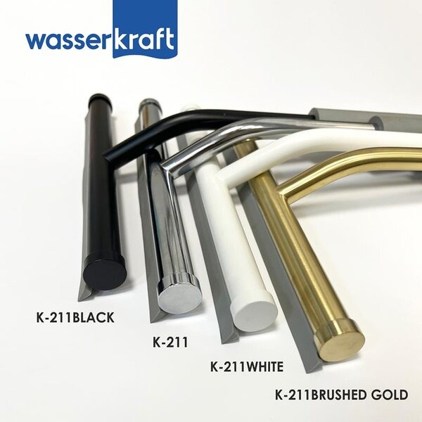 Скребок для душевой кабины Wasserkraft Серия К, белый матовый/серый, K-211W