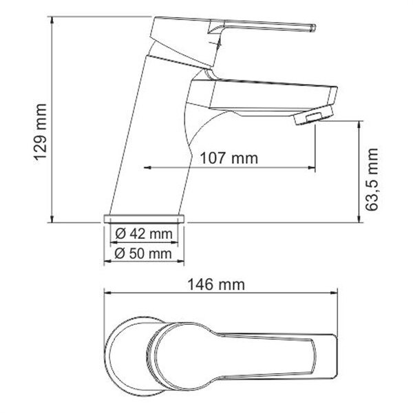 Смеситель для раковины Wasserkraft 4403, хром