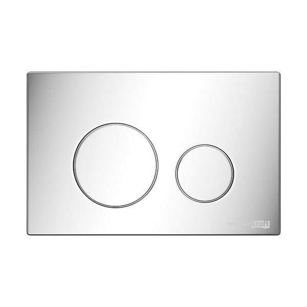 Инсталляция для унитаза Wasserkraft Salm 27TLT.010.ME.BL.CH02, декоративная стеклянная панель черная, механическая кнопка смыва хром