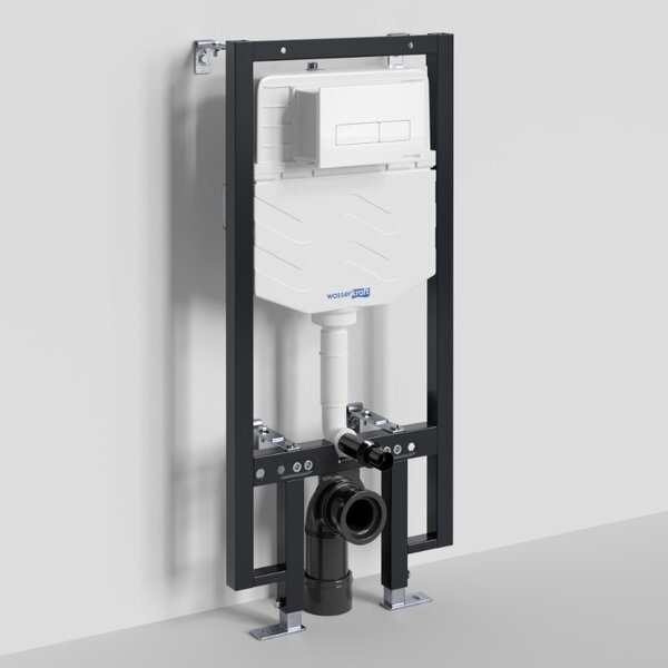 Инсталляция для унитаза Wasserkraft Vils 56TLT.010.ME.WM03, механическая клавиша белая матовая
