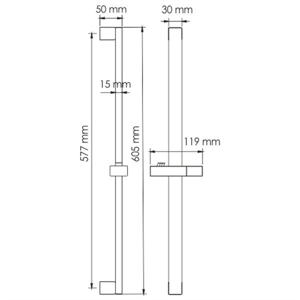 Душевая стойка Wasserkraft A123, хром