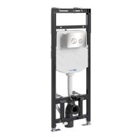 Инсталляция для унитаза Wasserkraft Alme 15TLT.010.ME.BN01, механическая клавиша никель