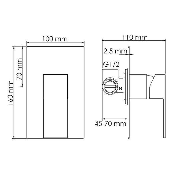 Смеситель для раковины Wasserkraft Alme 1510, цвет хром, A15513