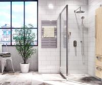 Душевой уголок Wasserkraft 48P06, стекло прозрачное, 80 см