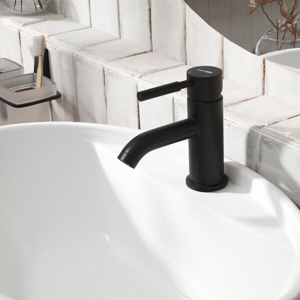 Смеситель для раковины Wasserkraft Gollach, черный матовый, 3305