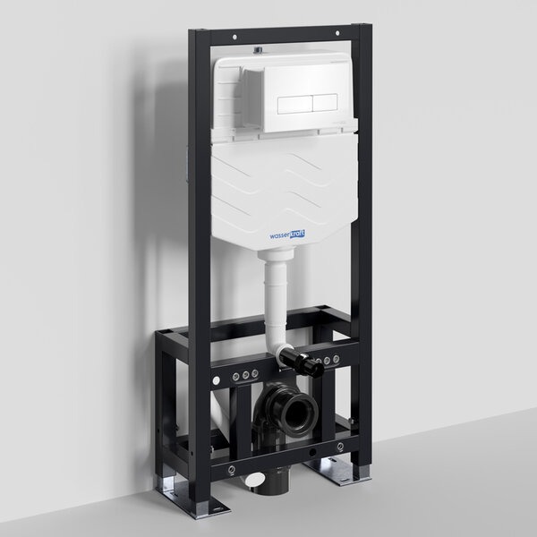 Инсталляция для унитаза Wasserkraft Dill 61TLT.010.ME.WH03, механическая клавиша белая