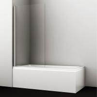 Шторка на ванну Wasserkraft 48P01-80, распашная, одностворчатая