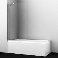 Шторка на ванну Wasserkraft 48P01-80 Fixed, распашная, одностворчатая, с фиксатором