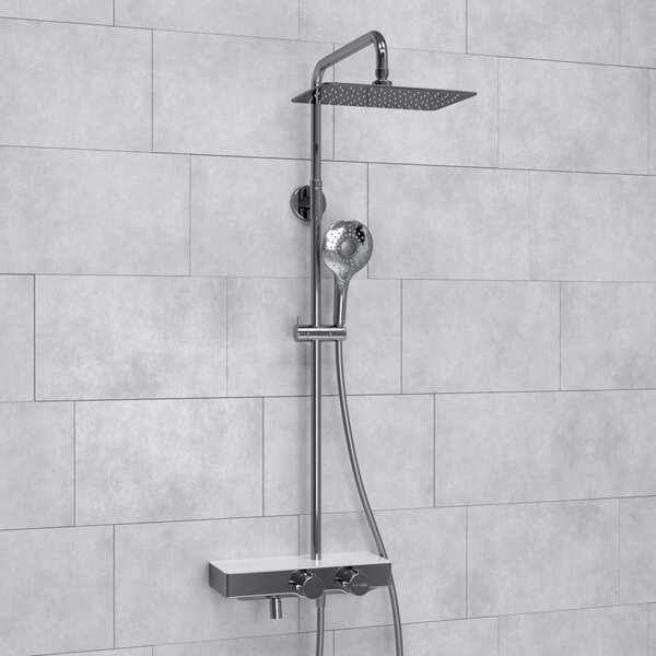 Душевая стойка Wasserkraft, с изливом, цвет - хром, A113.069.101.CH Thermo