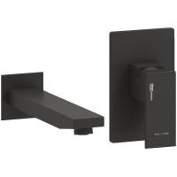Смеситель для раковины Wasserkraft Abens A20503, цвет черный Soft-touch