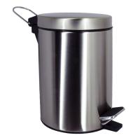 Корзина для мусора Wasserkraft Серия К, с педалью, 3 л, никель, K-633N