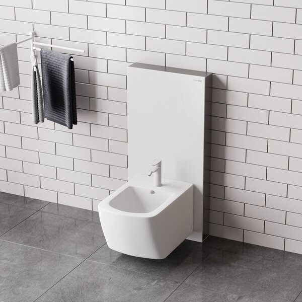 Пристенный модуль системы инсталляции Wasserkraft Naab 86BDT.050.WH, для биде, цвет - белый