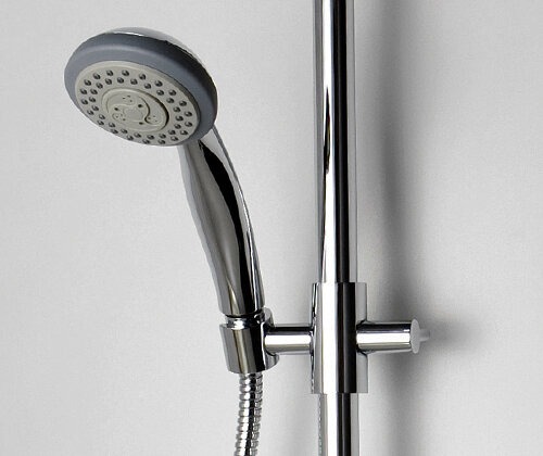 Душевой гарнитур Wasserkraft A016 с верхним душем 22 х 14 см, хром